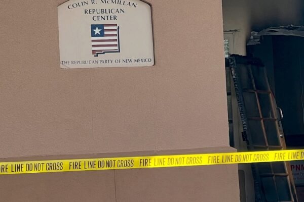 The headquarters of the New Mexico Republican party attacked the alleged attack caused, authorities say