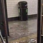 Sudden floods impact the transport of New York City when storms reach northeastern
