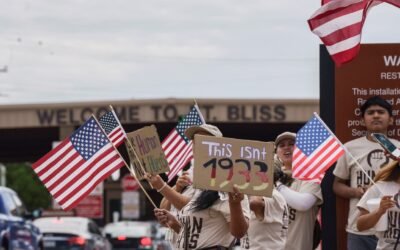 Opening of the new migrant detention center in Texas met with protests