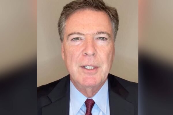 Photo: FBI's former director James Comey speaks in a video message that was innocent