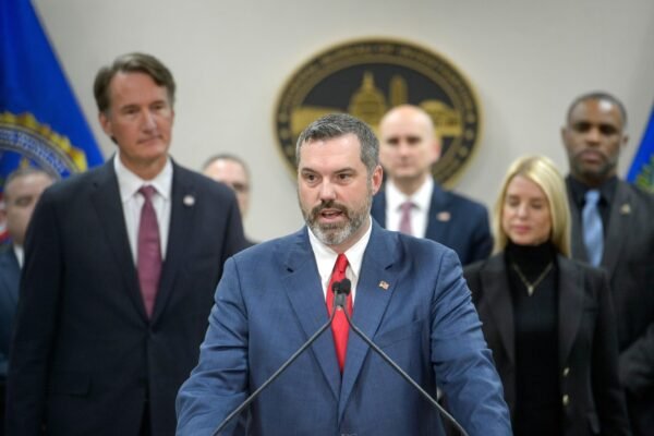 Photo: Erik Siebert, interim lawyer of the United States for the East district of Virginia, speaks during a press conference, March 27, 2025, in Manassas, Va.