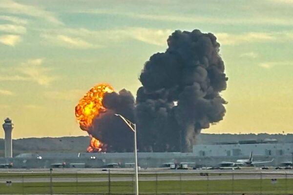 At least 12 dead after engine separated from plane during takeoff in UPS crash at Louisville airport: officials